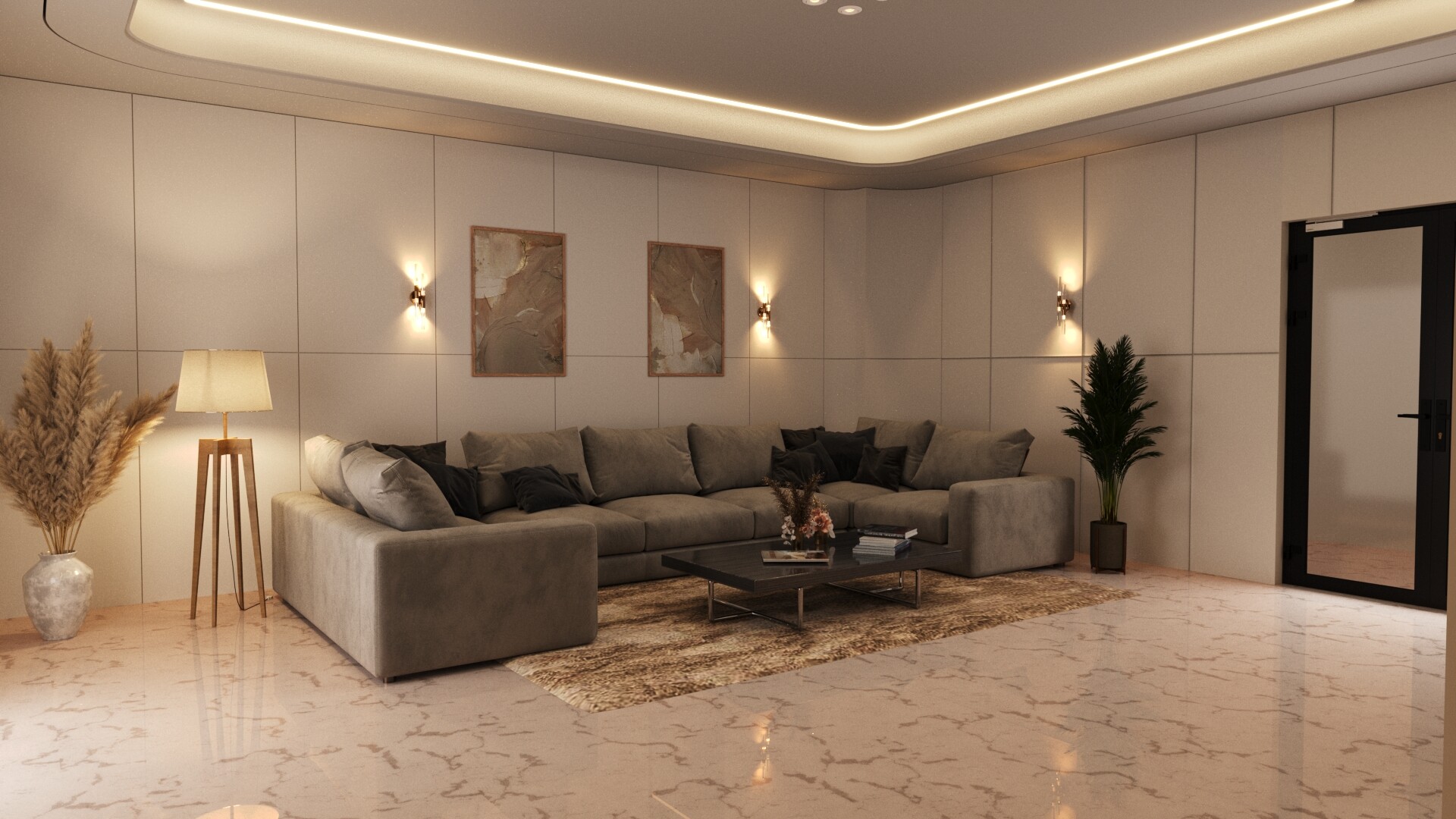 Grand Dining Hall & Lounge rendering
